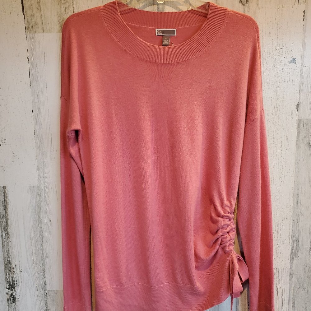 Chelsea 28 long sleeve knit Crew Neck Side Cinch NWOT! 0058
